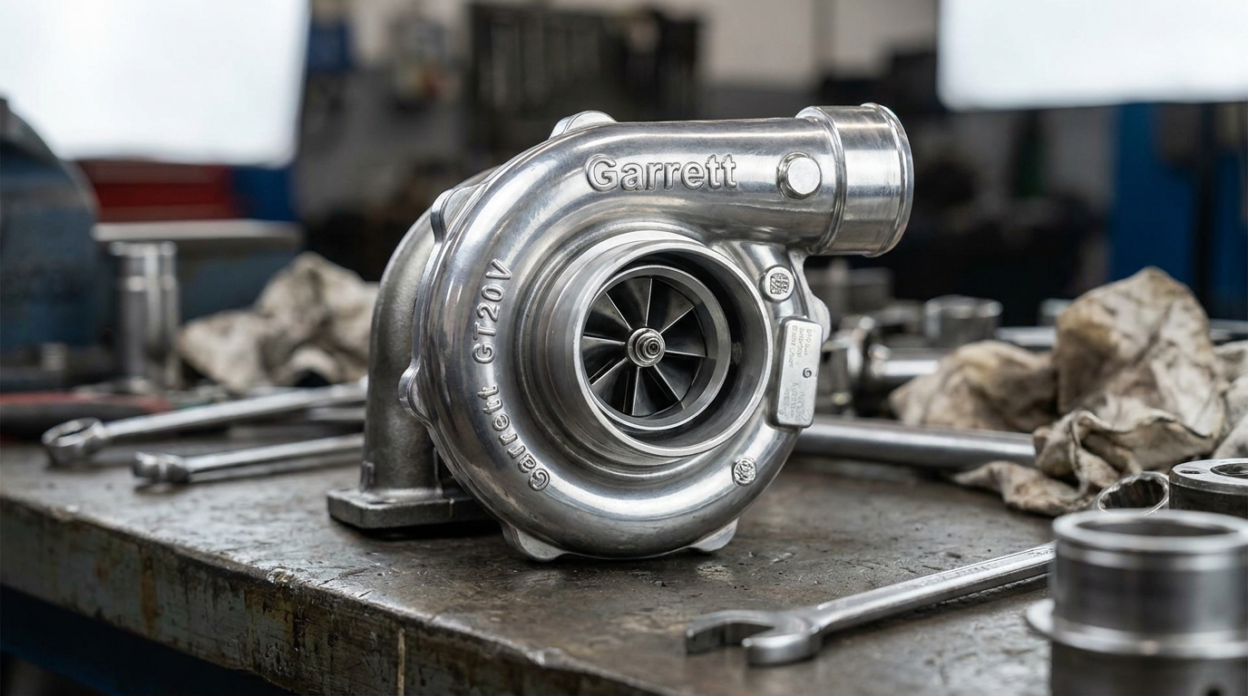 Ford Transit Garrett turbocharger close-up